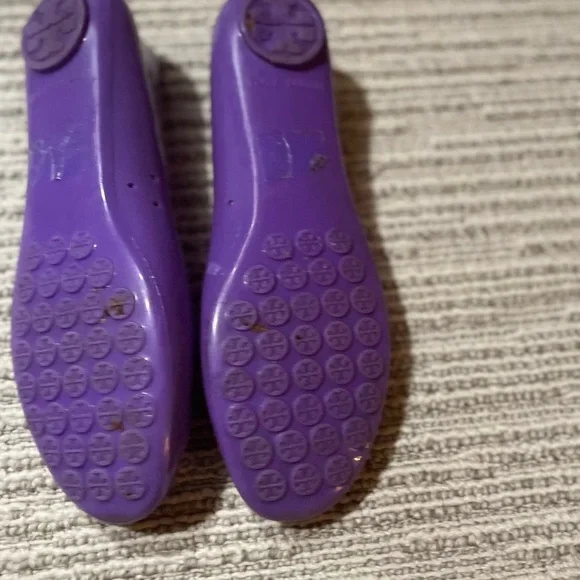 Tory Burch Reva Jelly Purple Flats- size 9.5 - Picture 3 of 3
